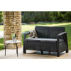 KETER Corfu Love Seat Sofa (Pilkas)